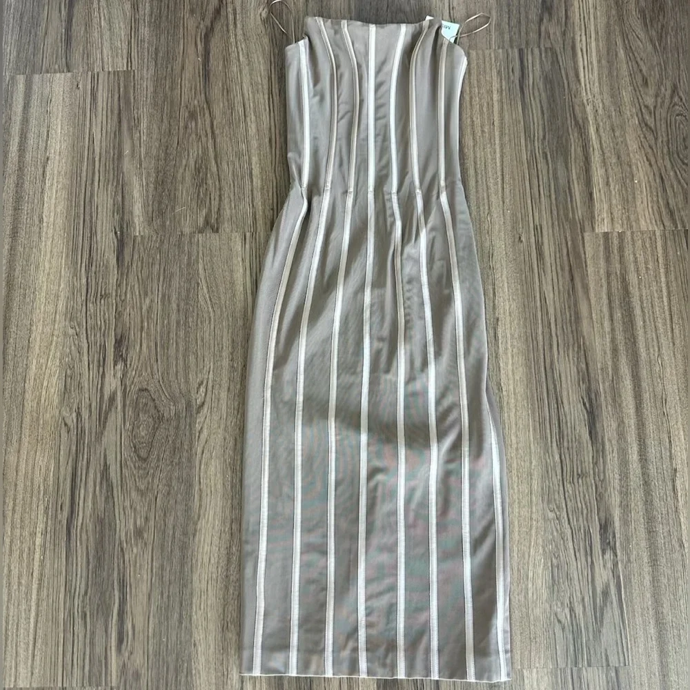MISHA Zoe Dress in Caribou Color: Caribou - Picture 5 of 6